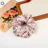 Elástico de Cabelo Scrunchie Estrelado com Strass e Cetim Pérola Estilo Coreano para Coque de Cabelo Feminino Corda de Cabelo Elástica Acessório de Cabelo para Rabo de Cavalo