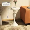 Estante pequeño de lujo retro negro para dormitorio, sustituto de mesa auxiliar para sala de estar, mesa de noche de hierro forjado, estilo americano