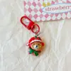 Navidad Resina Colgante Pequeño Llavero Decoración para Mochila Lindo Regalo de Graduación Puesto de Regalos Llavero