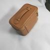 Venta Directa de Fábrica Bolsa de Maquillaje Cuadrada Horizontal de PU Bolsa Cosmética Multifuncional Almacenamiento Exquisito Portátil