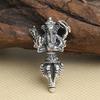 Atacado Prata esterlina S925 retrô Prata tailandesa Xizang multiplicador pingente pequeno nariz de elefante Deus vajra de diamante