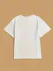 Camiseta Casual de Manga Corta para Mujer Adecuada para Deportes, Camiseta Gráfica con Estampado de Sol y Luna, Top de Cuello Redondo para Uso Diario Y2K