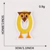 Adesivos de Bordado Doku 26 Letras Inglesas Pinyin Animal Patch Autoadesivo Adesivos Acessórios para Roupas Diário DIY Adesivos de Tecido