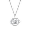 Collar planeta inteligente 925 para mujer, versátil, de alta calidad, estilo ins, cadena de clavícula de plata esterlina, colgante de moda, regalo para novia