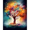 Set de Pintura por Números de Animales Coloridos - León, Ciervo y Amigos, Tonos Audaces y Vívidos, Kit de Pintura en Lienzo DIY para Principiantes