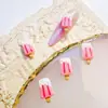 Novas Decorações Criativas de Unhas com Tema de Sorvete de Verão, Acessórios de Unha e Cabelo de Picolé Cremoso e Fresco, Acessórios de Resina