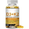 [En Stock] Venta Caliente Transfronteriza Cápsulas Blandas K2+D3 Cápsulas Blandas de Vitamina K2+D3 Se Puede OEM