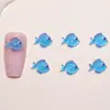 Peces que Brillan en la Oscuridad Mundo Marino Modelo Accesorios para Uñas Resina Piezas Pequeñas DIY Aretes de Caricatura Accesorios de Decoración de Uñas