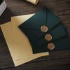250g sobre textura verde oscuro pintura a fuego engrosado alta sensación tarjeta de felicitación carta de invitación papelería retro piel de vaca