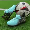Zapatos de fútbol de velcro transfronterizos con tacos largos, versión de talla grande para niños y niñas, adolescentes, competición profesional y zapatos de fútbol de entrenamiento
