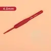 Venta al por mayor del fabricante Juego de ganchillos de mango suave rojo Herramientas de tejer hechas a mano para bricolaje para principiantes Suéter de ganchillo Gancho de ganchillo antideslizante