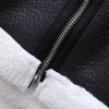 Chaleco de piel de cordero para motocicleta, holgado, de otoño e invierno, estilo europeo y americano, con forro de piel para mujer, chaleco grueso integrado, chaleco de moda versátil, ropa exterior