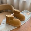 Botas de Nieve de Caña Alta con Forro Polar para Mujer 2025 Invierno Nuevo Estilo Estudiante Ins Versión Coreana Aumento de Altura Cálidas Casual Zapatos de Algodón Rd001