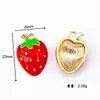Acessórios Tridimensionais de Cereja em Liga de Zinco com Aplicação de Esmalte Acessórios DIY Acessórios Pingente de Chaveiro Bolsa Material Pingente de Brinco