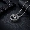 Colgante Ojo de Dios Pixiu para Hombre, Joyería Única Retro Hip-Hop, Accesorio de Moda Versátil de Alta Gama