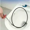 Limpador de Tubo de Esgoto, Pegador Flexível de Aço Inoxidável para Pegar Lixo e Cabelos, Recuperador de Alcance Profundo Tipo Pressão com Quatro Garras
