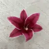 Cabeça de Flor de Lírio Impressão 3D Flor Artificial Grampo de Cabelo Adorno de Cabeça Arranjo de Flores Feito à Mão DIY Casamento Decoração de Casa Linda Flor Artificial