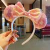 Accesorios para el Cabello de Lujo de Alta Gama Transfronterizos de Mickey y Minnie para Mujer, Accesorios Creativos para Fotos para el Parque de Atracciones, Pinzas para el Cabello Antideslizantes para Volumen Craneal Alto, Venta al por Mayor Mixta