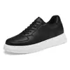 Zapatos transpirables invisibles con aumento de altura para hombre, zapatos de suela suave de primavera para hombre, zapatos casuales para jóvenes, ligeros, transpirables, zapatos blancos MD