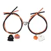 Pulseras de Halloween Europeas y Americanas Transfronterizas de Amazon, Pulseras Magnéticas de Pareja a Juego de Moda, Regalos de Cumpleaños, Estilo Nuevo