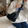 Bolso de Hombro de Gran Capacidad para Mujer 2026 Nuevo Nicho Textura de Cuero Suave Bolso Tote Sencillo Bolso Cruzado para Estudiante Universitario