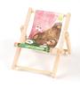 Silla de Playa Regalo Soporte para Teléfono Móvil Mini Regalo de Madera Reclinable Plegable Accesorios para Fotos Decoración Escritorio Creativo