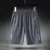 Shorts Esportivo Masculino Verão Seda Gelada Fina Casual Calça de Cinco Pontos Masculina Solta Tamanho Grande Secagem Rápida Calça de Secagem Rápida Masculina Lançamento