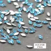 Accesorios para Uñas de Celebridad de Internet al por Mayor Mini Marquise Zirconio para Uñas Decoraciones de Uñas Coloridas con Fondo Plano y Forma Biselada