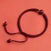Falin fornecimento direto da fábrica pulseira de cinábrio pulseira de corda vermelha com seis palavras mantra pulseira tecida à mão do ano de nascimento feminino joia