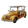Coche eléctrico vintage de lujo estilo europeo para recorridos de propiedades inmobiliarias, bienvenida de hotel, turismo en zonas pintorescas y transporte de enlace