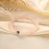 Pulsera de piedra ojo de tigre de color simple de moda, pulsera tejida a mano con cuentas de alto sentido de nicho, joyería para damas al por mayor
