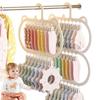 Percha para Ropa de Bebé sin Costuras con Múltiples Pinzas, Percha para Ropa de Niños, Tendedero Multifuncional para Calcetines, Artefacto de Almacenamiento para Armario del Hogar