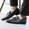 Sapatos Masculinos Tecidos Plus Size 3701 Apenas Preto Sapatos da Moda Sapatos para Dirigir Transfronteiriços Tamanho 38-48 Sapatos de Couro