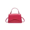Bolso de Moda para Mujer 2026 Primavera Nuevo Estilo Bolso de Hombro Cruzado a la Moda Textura Elegante Color Sólido Bolso Cuadrado Pequeño