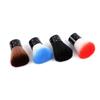 Pó de unha escova de poeira cosmético pó escova de poeira longa punho escova polimento macio cabelo remoção de poeira ferramenta escova de limpeza de unhas