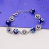 Pulseira Olho de Elefante Olho do Diabo Cravejada com Diamantes para Mulheres, Moda Europeia e Americana, Simples e Popular, E-commerce Transfronteiriço, Sensação de Alto Padrão