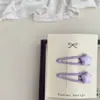 Par de Grampos de Cabelo Infantis Simples Macaron Coração Estrela Gota d'Água Grampo Lateral Grampo para Franja