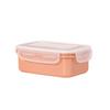 Mini pote redondo para geladeira, retangular pequeno para lanche, cozinha, bento box, doméstico, pote hermético, caixa de armazenamento de plástico