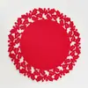 Jogo Americano de Natal Não Tecido Copo de Gárgula Jogo para Xícara de Chá Jogo para Panela Jogo para Tigela Tapete Isolante de Calor Tapete Doméstico Anti-Escaldante para Vaso de Flores para Mesa de Jantar