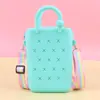Fabricante de Bolsas de Silicona, Monedero de Pared que Cambia de Color, Bolso Cruzado para Niños, Bolso para Teléfono Móvil al por Mayor, Bolso de Mano para Mujer, Bolsa de Almacenamiento para Playa