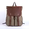 Mochila de Lona de Cuero Crazy Horse Casual de Negocios Transfronteriza de Gran Capacidad Mochila de Viaje Bolso de Lona de Moda