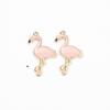 Direto da fábrica versão coreana de acessórios de joias de liga de flamingo de desenho animado acessórios de joias DIY acessórios de adorno de cabeça brincos explosões