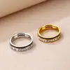 Anillos de Pareja Estilo Europeo y Americano 2023 para Hombres y Mujeres, Anillo Sencillo de una Sola Fila con Cola de Diamante, Anillo de Moda Trendy para el Dedo Índice