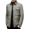 Jaqueta de plumas masculina 2026 outono/inverno plumas de pato branco gola alta quente luxo leve business jaqueta de plumas leve para jovens homens moderna