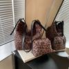 Bolso tote de moda de este año 2025 nuevo bolso bandolera de franela con textura de moda, bolso de mujer de gran capacidad para ir al trabajo