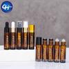 Venta al por mayor, botella de vidrio con cuentas de rodillo de 10 ml, botella con atomizador, botella con cuentas para caminar, botella de té a prueba de luz, perfume, aceite esencial, embotellado en forma de bola