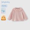 [Calefacción por Infrarrojo Lejano] Camiseta de Primavera para Niñas, Top con Volantes para Niños Pequeños, Ropa de Canalé para Bebés Niñas de 3 Años
