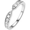 Nuevo (chapado en oro real) anillo pareja anillo de boda anillo de platino anillo liso anillo oro rosa con incrustaciones de diamantes anillo de marca de moda