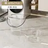 Balde d'água transparente, bacia, concha d'água, conjunto de balde e bacia de plástico, conjunto de três peças para banho de estudante de dormitório, uso doméstico, luxo leve