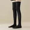 Calcetines de Algodón para Mujer Otoño e Invierno para Adelgazar la Pantorrilla con Micro-Presión, Moldeado Ligero, No Aprietan, Tubo Largo